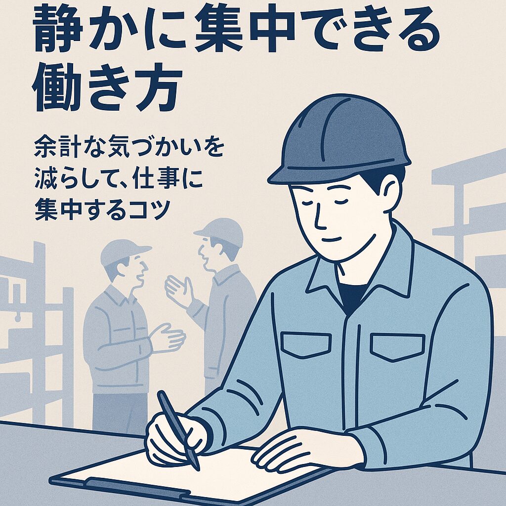 静かに集中できる働き方の提案