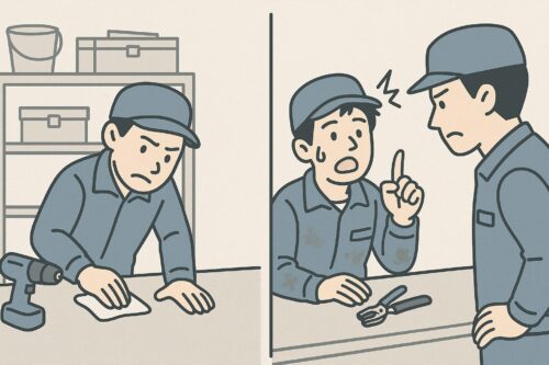 孤立しがちな人の対比イラスト