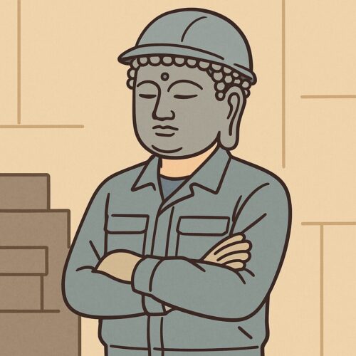 仏の顔した工場作業員