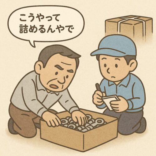 丁寧仕事のやり方を説明する上司