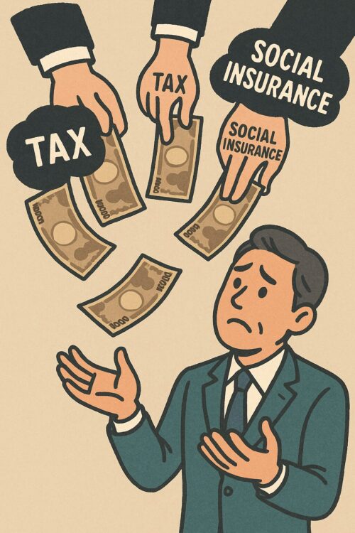 税金と社会保険にむしられている」構図