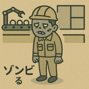 “慣れすぎてゾンビ化”してる現場作業員（ぼーっとしてる）

