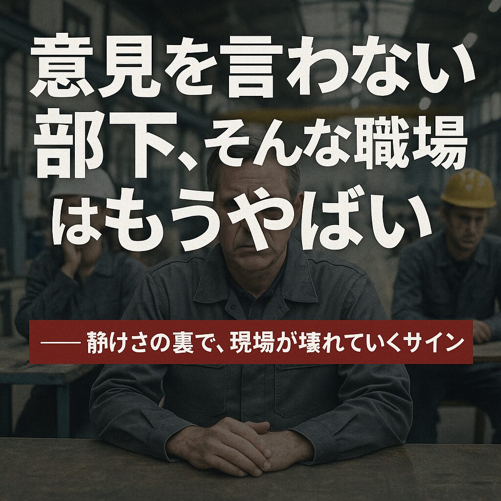 意見を言わない部下達