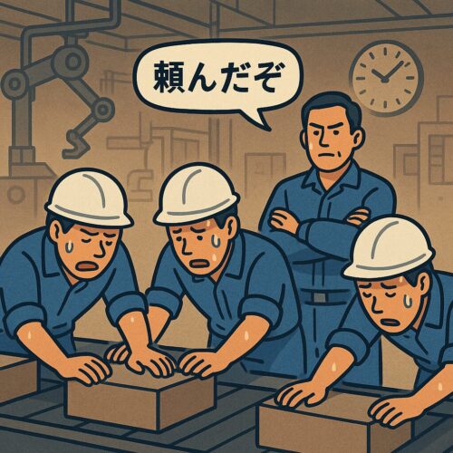 気合と根性でまわす現場